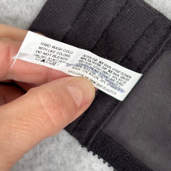 Bali 3562 Bra 42D Black Satin‎ Tracings Underwire Minimizer Full Cup Wide Strap - Picture 10 of 10